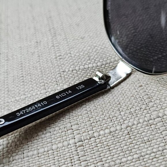 Liz Claiborne Sunglasses Silver Tone Metal Frame Unisex Eye Wear 61[]14 125 - Picture 8 of 12